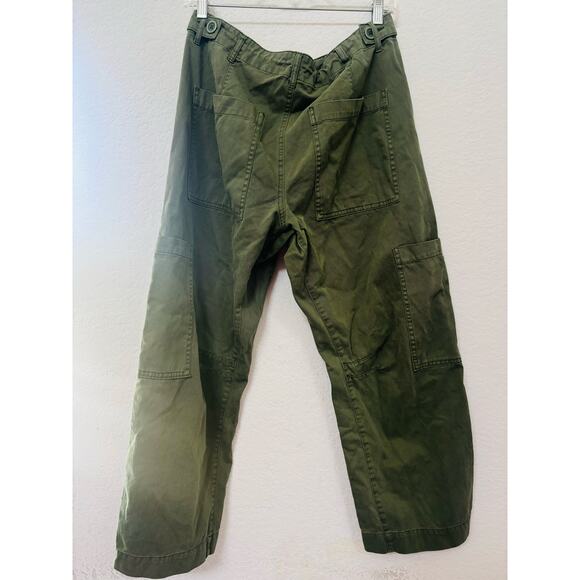 Pistola Sabrina Curved Utility Wide Leg Cargo Pants Meadow Olive Green Size 29 - Picture 3 of 6
